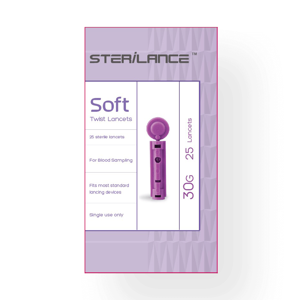 bionime-sterilance-soft-disposable-blood-lancet-box-front